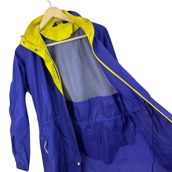Vintage Woolrich Woman Long Rain Zip Jacket Hood Womens Large PURPLE**** READ - Picture 7 of 16